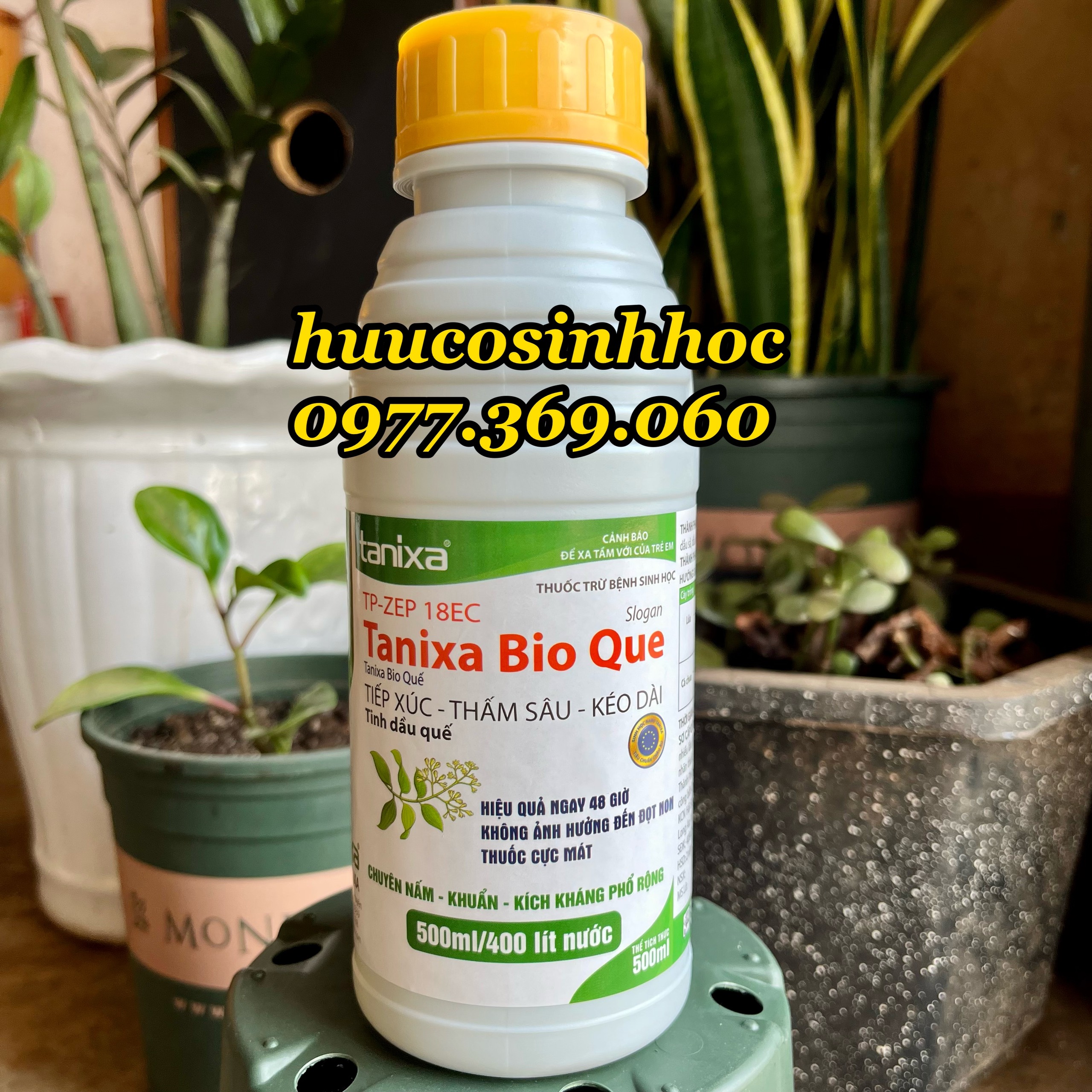 Bio Que Trị Nấm Khuẩn Sinh Học – Thối Rễ, Vàng Lá, Chết Nhánh, Cháy Lá, Thán Thư, Thối Trái Không Gây Nóng 500ml